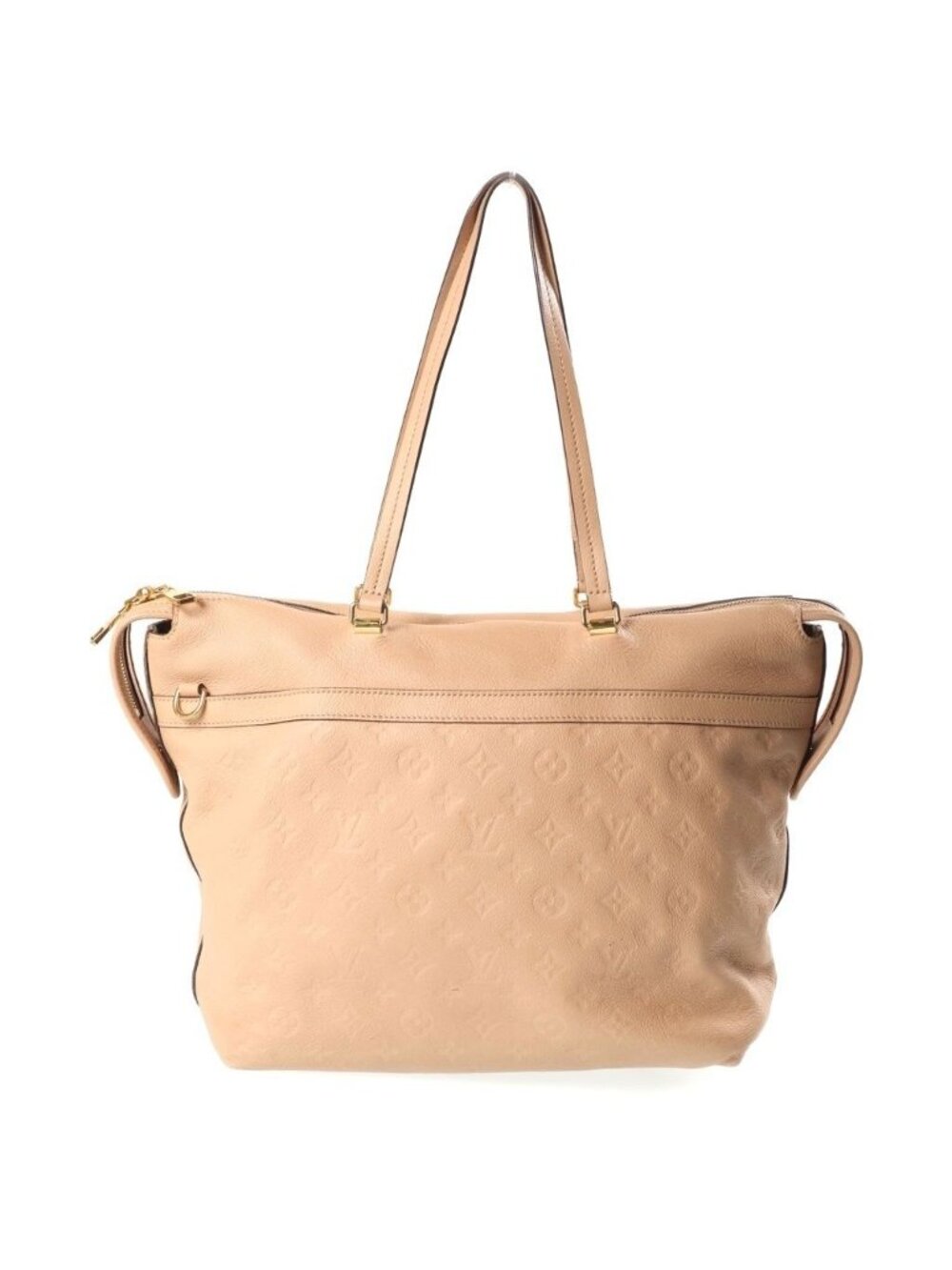 Louis Vuitton Monogram Empreinte Boetie 2-Way Shoulder Bag Beige Leather Gold